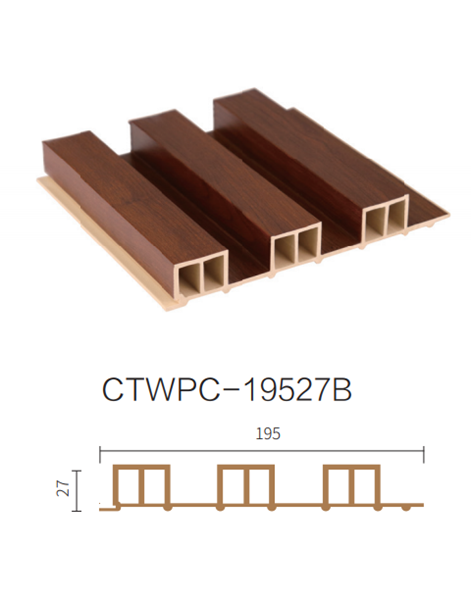 ألواح جدران داخلية بديل خشب .BROWN.L2900.W150