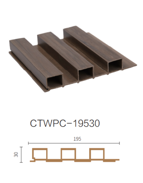 ألواح جدران داخلية بديل خشب .DARK.BROWN.L2900.W155